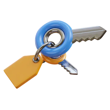 Hotel Key  3D Icon