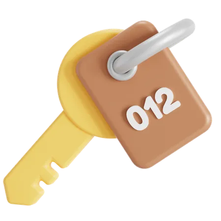 Hotel key  3D Icon