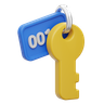 3d hotel key logo