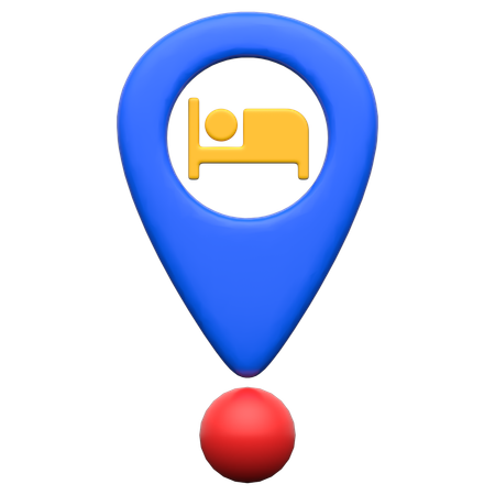 Hotel Location  3D Icon