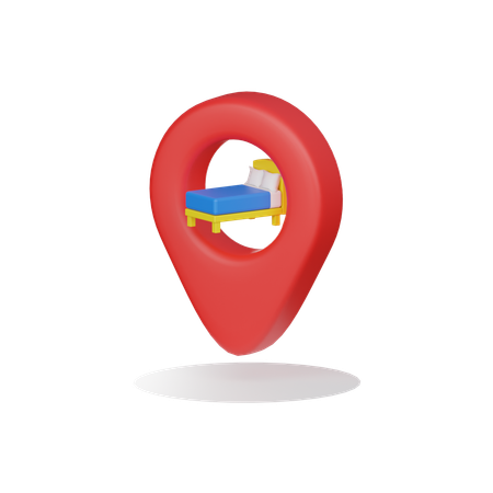 Hotel Location  3D Icon