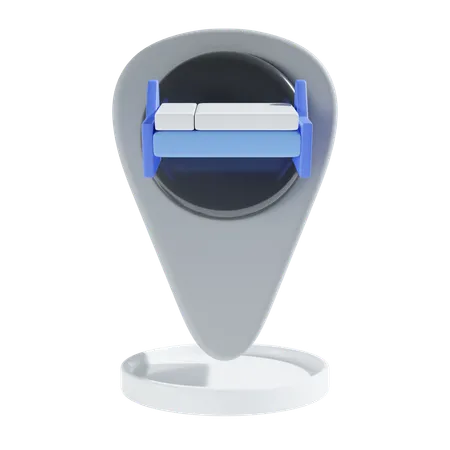 Hotel Location  3D Icon