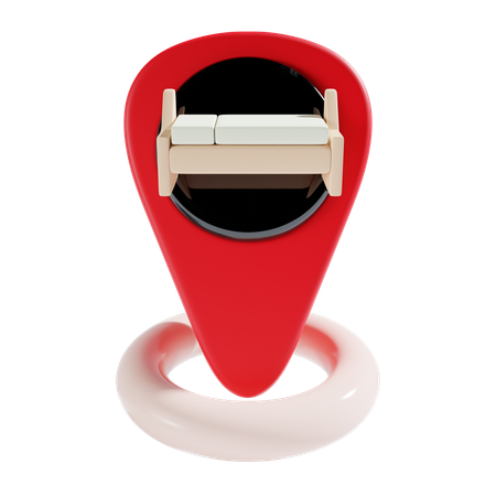 Hotel Location  3D Icon