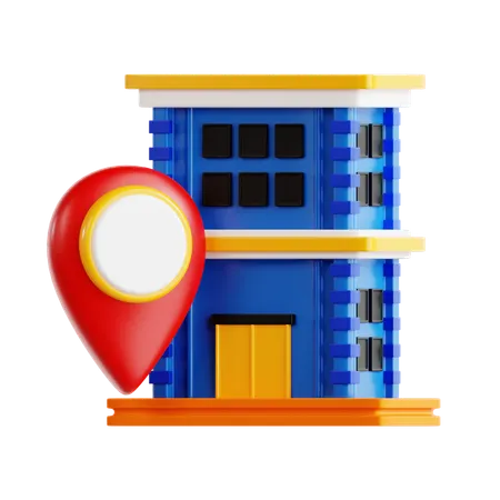 Hotel Location  3D Icon