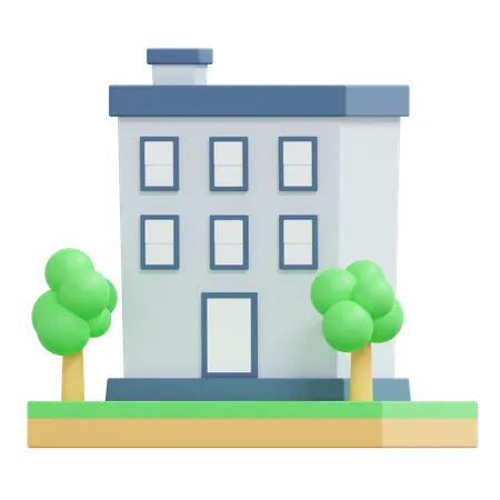Hotel Property  3D Icon