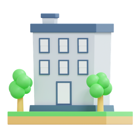 Hotel Property  3D Icon