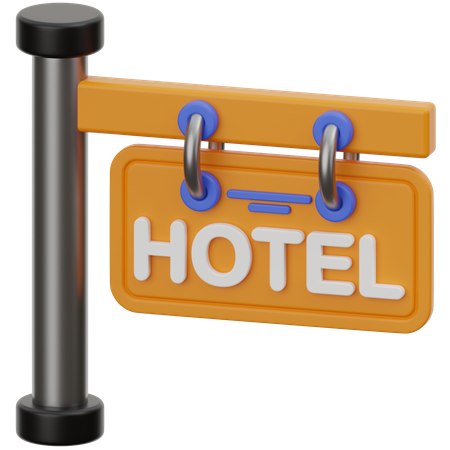 Hotel Sign  3D Icon