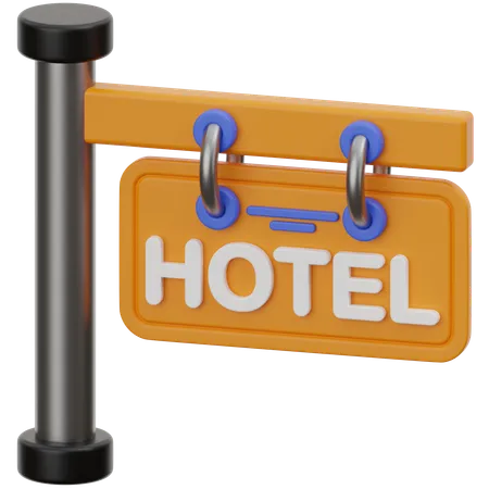 Hotel Sign  3D Icon