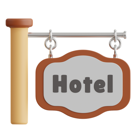 Hotel Sign  3D Icon