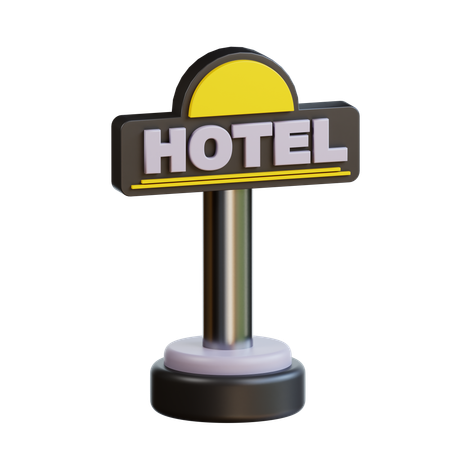 Hotel Sign  3D Icon