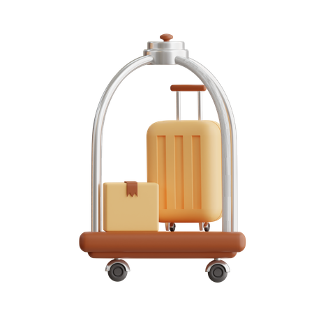 Hotel Trolley  3D Icon