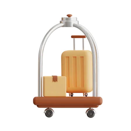 Hotel Trolley  3D Icon