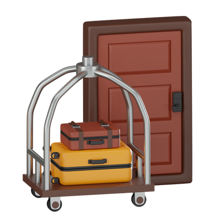 Hotel Trolley  3D Icon