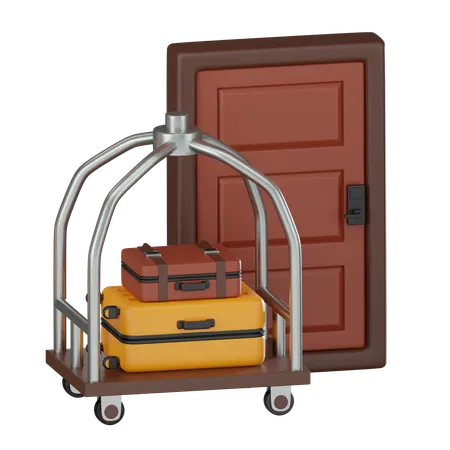 Hotel Trolley  3D Icon