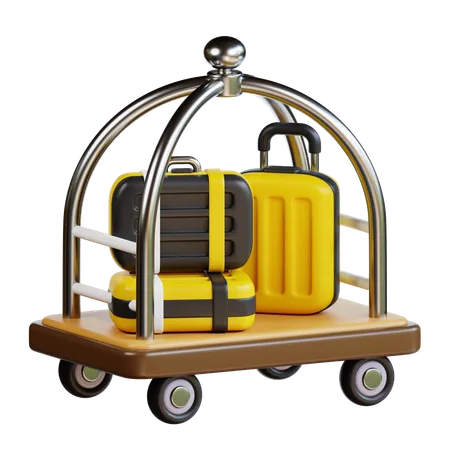 Hotel trolley  3D Icon