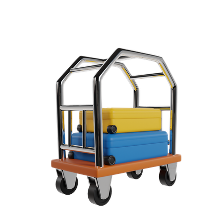 Hotel Trolley  3D Icon