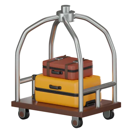 Hotel Trolley  3D Icon