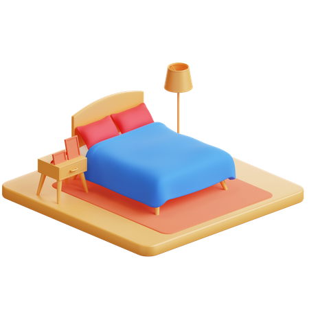 Hotelzimmer  3D Icon