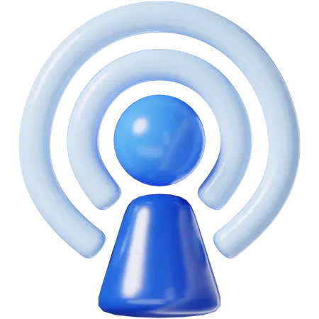 Wifi Hotspot 3 D Icon 3D Icon