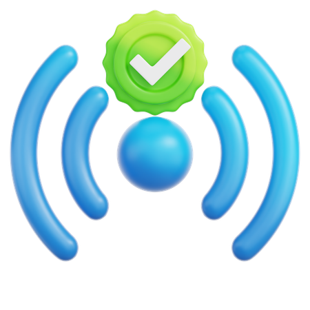 Hotspot-Verbindung  3D Icon