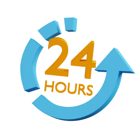 Hour 3D Icon