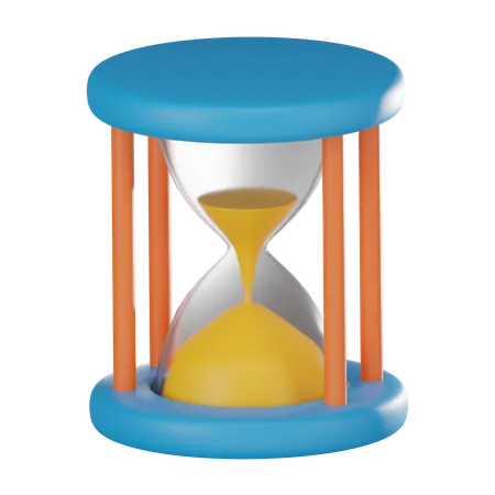 Ourglass Countdown Symbol Perfect For Concepts Related To Time Pressure Deadlines And Urgency Finite Time Offering A Striking Visual Metaphor For Learning 3 D Render Illustration 3D Icon