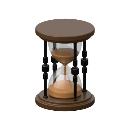 Hourglass 3 D Icon Represents Time And Urgency Featuring A Three Dimensional Hourglass With Sand Flowing Symbolizing The Passage Of Time 3D Icon