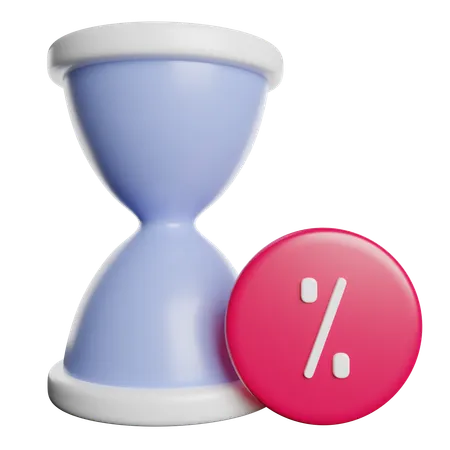 Hourglass Timer Clock 3D Icon