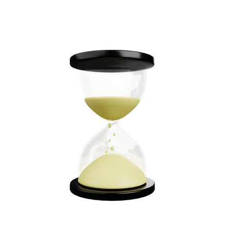 3 D Illustration Of Simple Icon Hourglass 3D Illustration