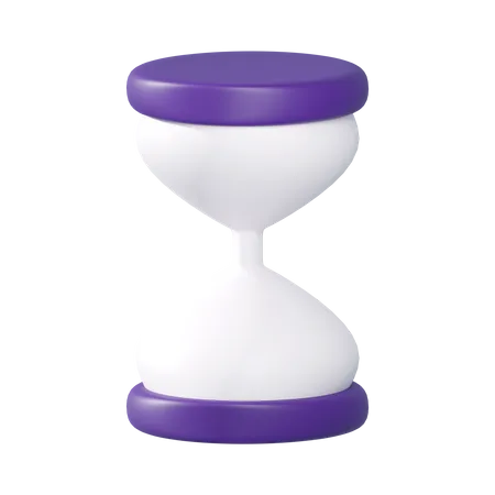 3 D Rendering Of Hourglass Sand Clock Icon Isolated 3D Illustration