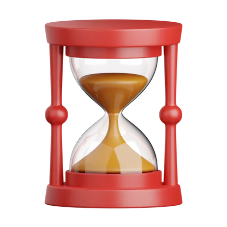 3 D Rendering Hourglass Isolated Useful For Business Industry Company Corporate And Finance Design 3D Icon