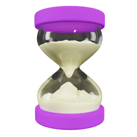 3 D Illustration Of Hourglass Timer 3D Icon