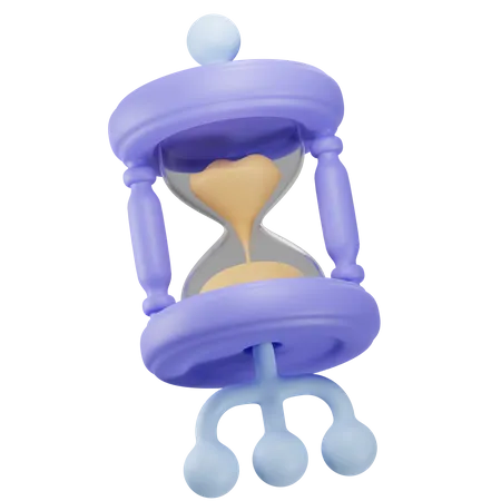 Hourglass Represents Time And Its Management 3D Icon