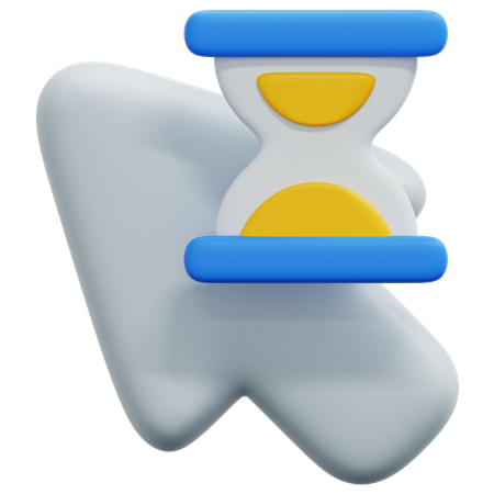 모래시계 커서  3D Icon