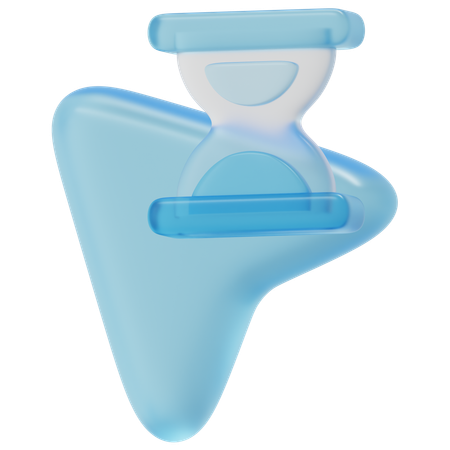 Hourglass Cursor  3D Icon