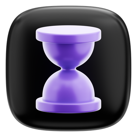 Hourglass Loading  3D Icon