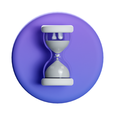 Hourglass Loading  3D Icon