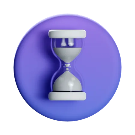 Hourglass Loading  3D Icon