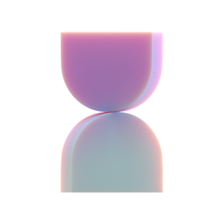 Hourglass Shape  3D Icon