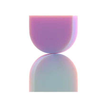 Hourglass Shape  3D Icon