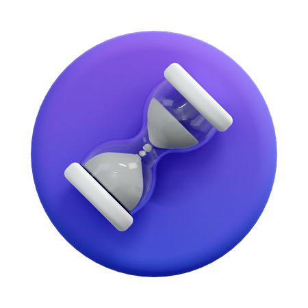 Hourglass Waiting  3D Icon