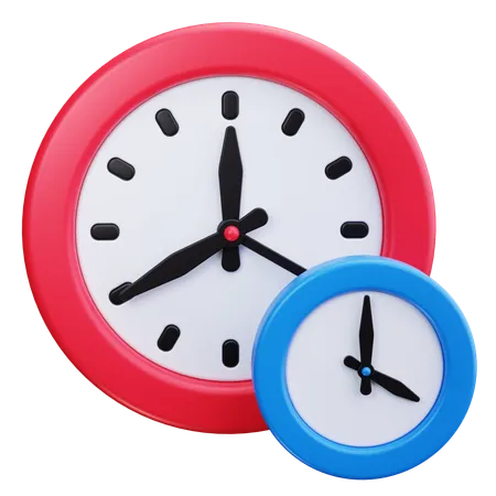 1時間ごと  3D Icon