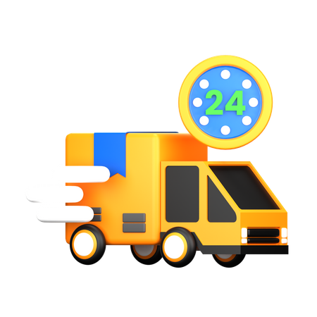 Hours Delivery  3D Icon