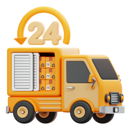 Hours Delivery  3D Icon