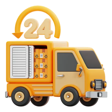 Hours Delivery  3D Icon