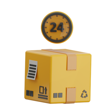 Hours Delivery  3D Icon