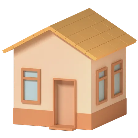 House Illustration In 3 D Design 3D Icon