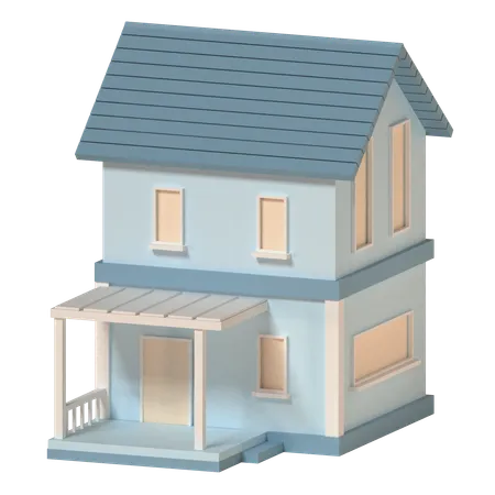 House Illustration In 3 D Design 3D Icon