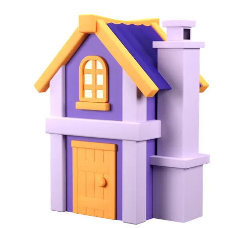 3 D Stylized House For Your Websites Mobile Startups Apps And Presentations 3D Icon