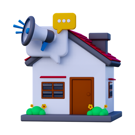 House Agency  3D Icon